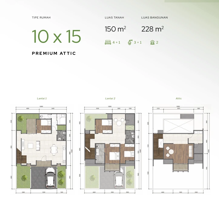 Floor plan for 10 × 15 Premium Attic