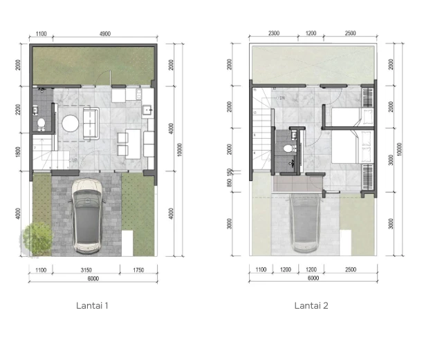 Floor plan for 6 × 10 Standard